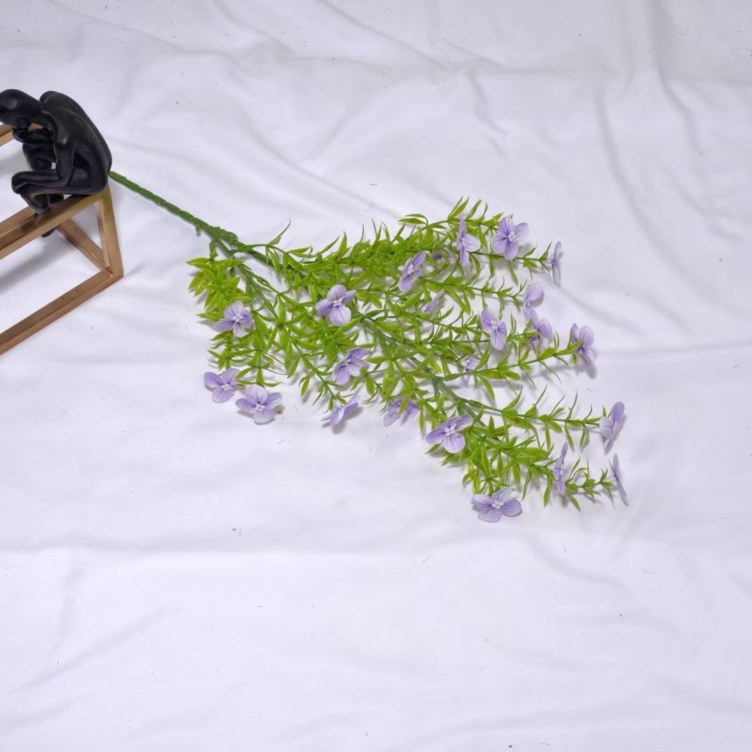 仿真荷花毛线针织小花束 发光干花束创意装饰摆件 家居礼品详情图9