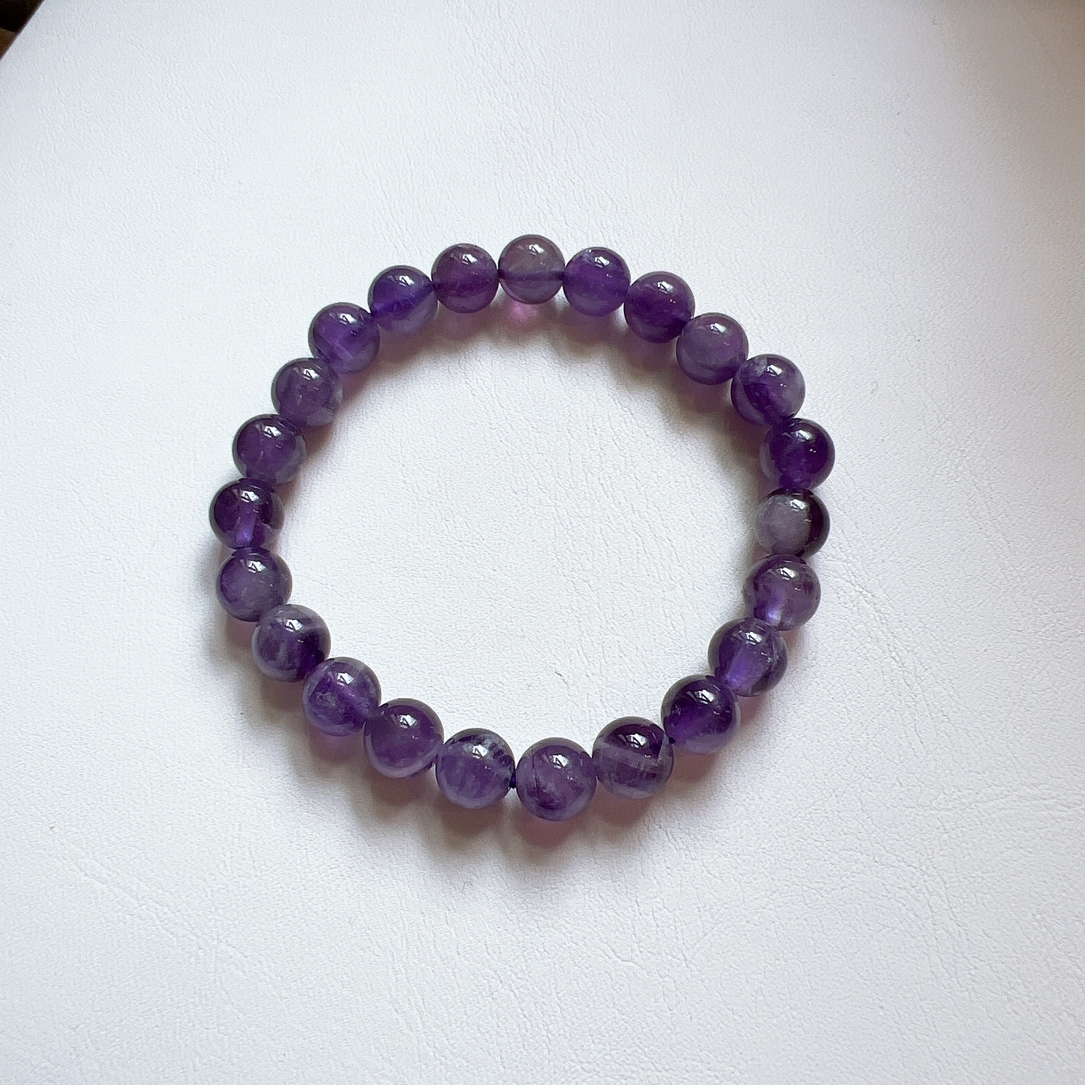 Natural amethyst bracelet, high-end genuine raw stone bracelet for attracting wealth and changing one's fortune, men's and women's genuine Nine Purple off-fire crystal bracelet Specification image