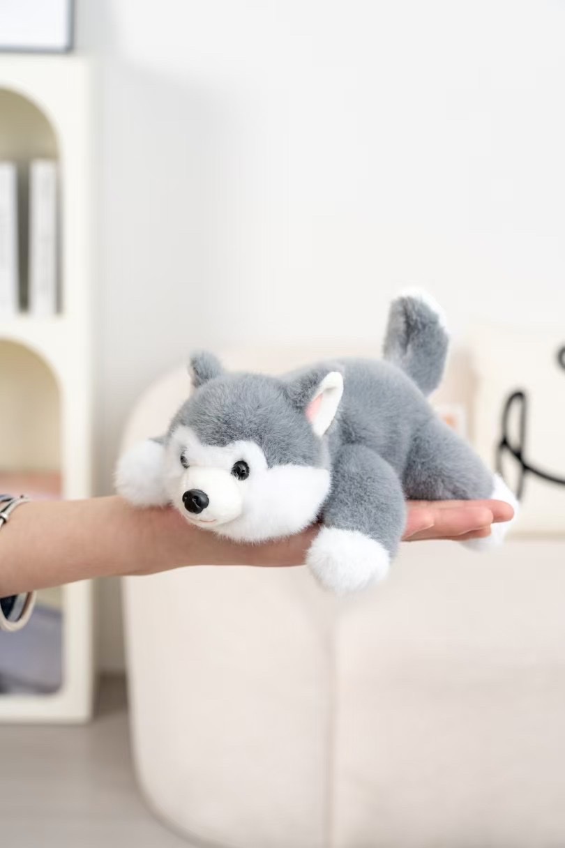 Authentic Very Precious plush toys, new animal dolls, 18cm, fragrant three-posture Husky dolls, scented children's comfort gifts detail image 3