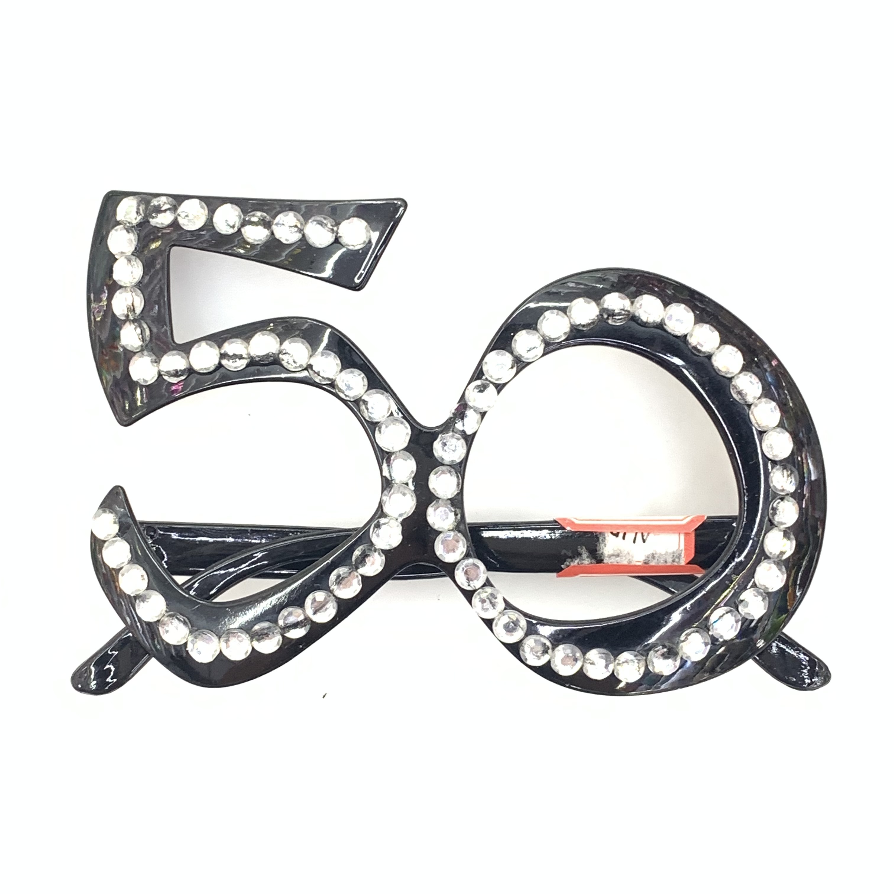 Birthday decoration glasses with numbers 18162030405060 Specification image