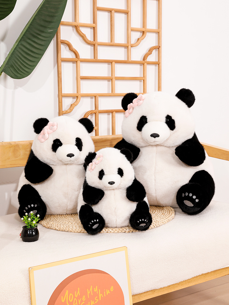 A genuine 20cm realistic giant panda plush toy from "Very Precious" is a perfect birthday gift and souvenir for your boyfriend or girlfriend during the New Year