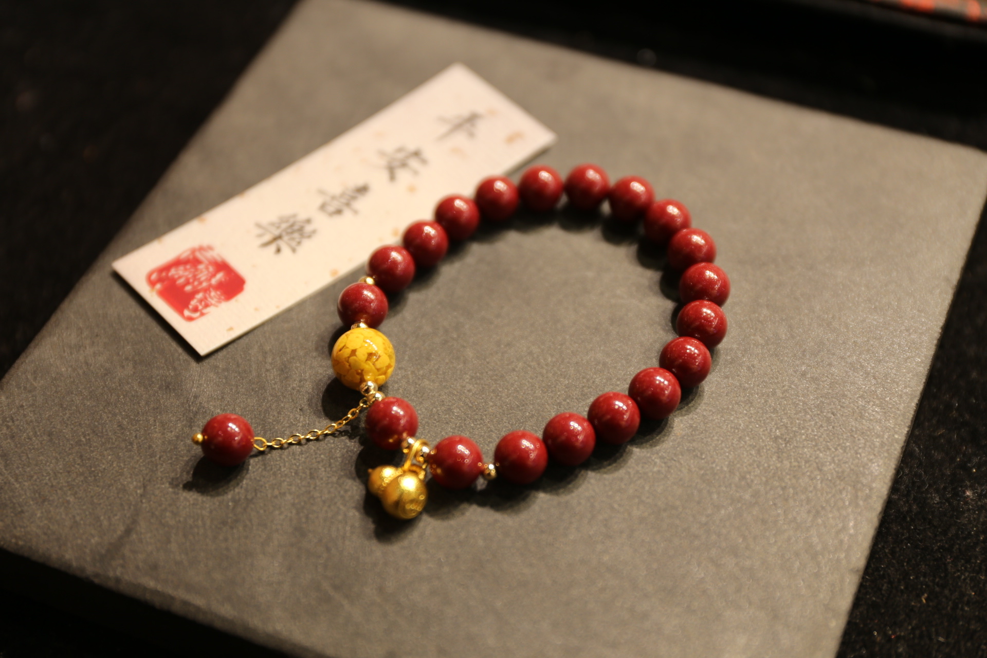 国潮-朱砂手串水晶手串木头手串菩提手串男女款手链饰品礼物多款任选详情4