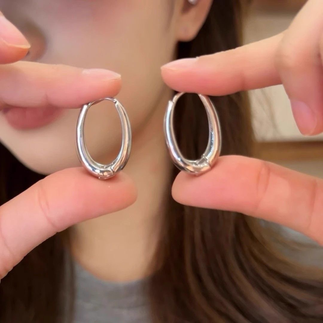 925 Silver ear rings, fashionable and elegant for women, anti-allergy ear buckles, new Korean version earrings, 457 accessories, earrings, earrings, stud accessories Specification image