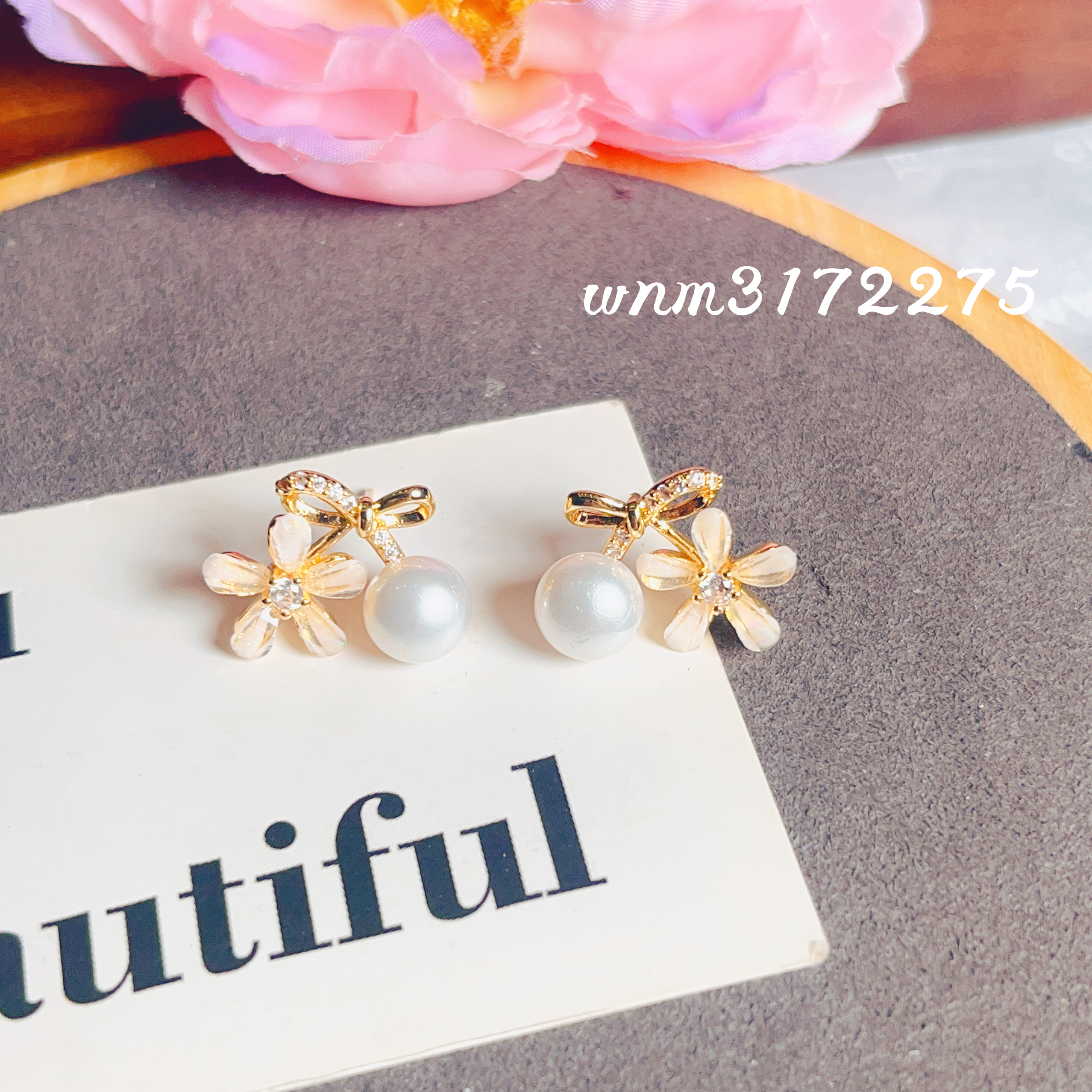 烧焊锆石耳环 时尚耳饰 精致饰品 简约设计 烧焊工艺 女士百搭饰品