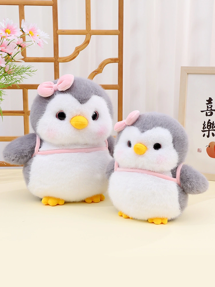 Official Very Baby new 32cm truant Penguin Brother plush toy, creative penguin doll, children's comfort and companionship doll pendant detail image 6