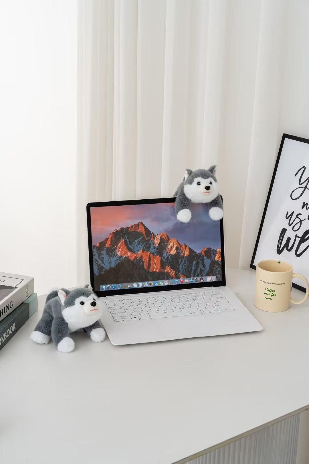 Authentic Very Precious plush toys, new animal dolls, 18cm, fragrant three-posture Husky dolls, scented children's comfort gifts detail image 6