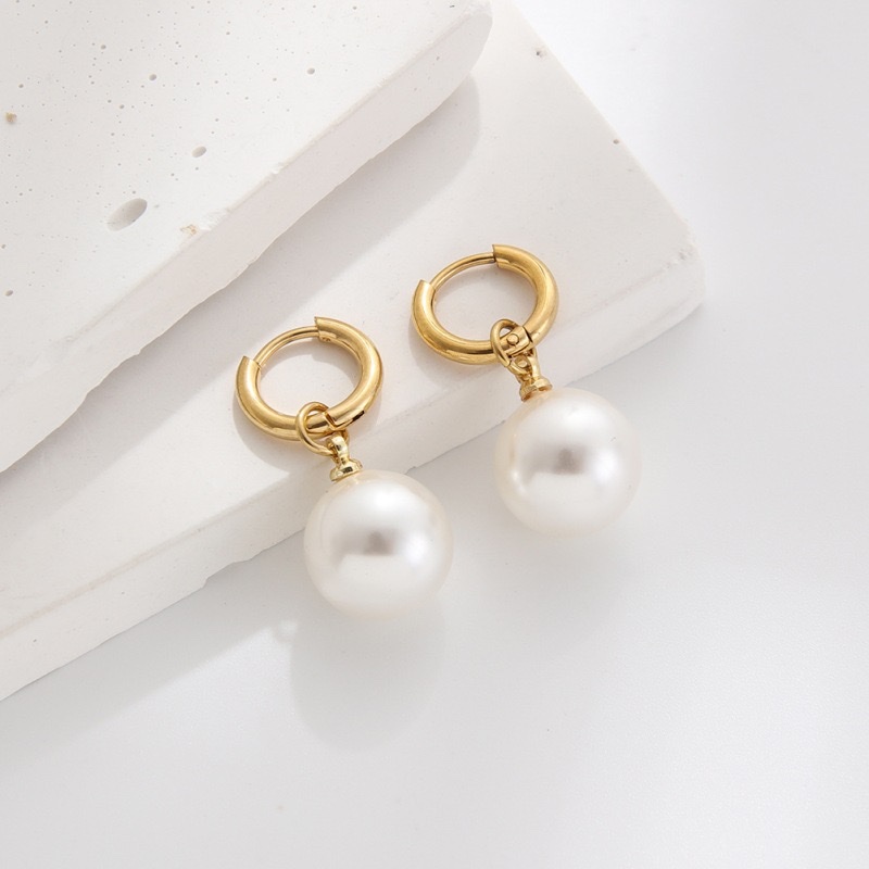 简约百搭两用可拆卸多尺寸仿珍珠耳扣小众轻奢高级感耳环耳饰批发 