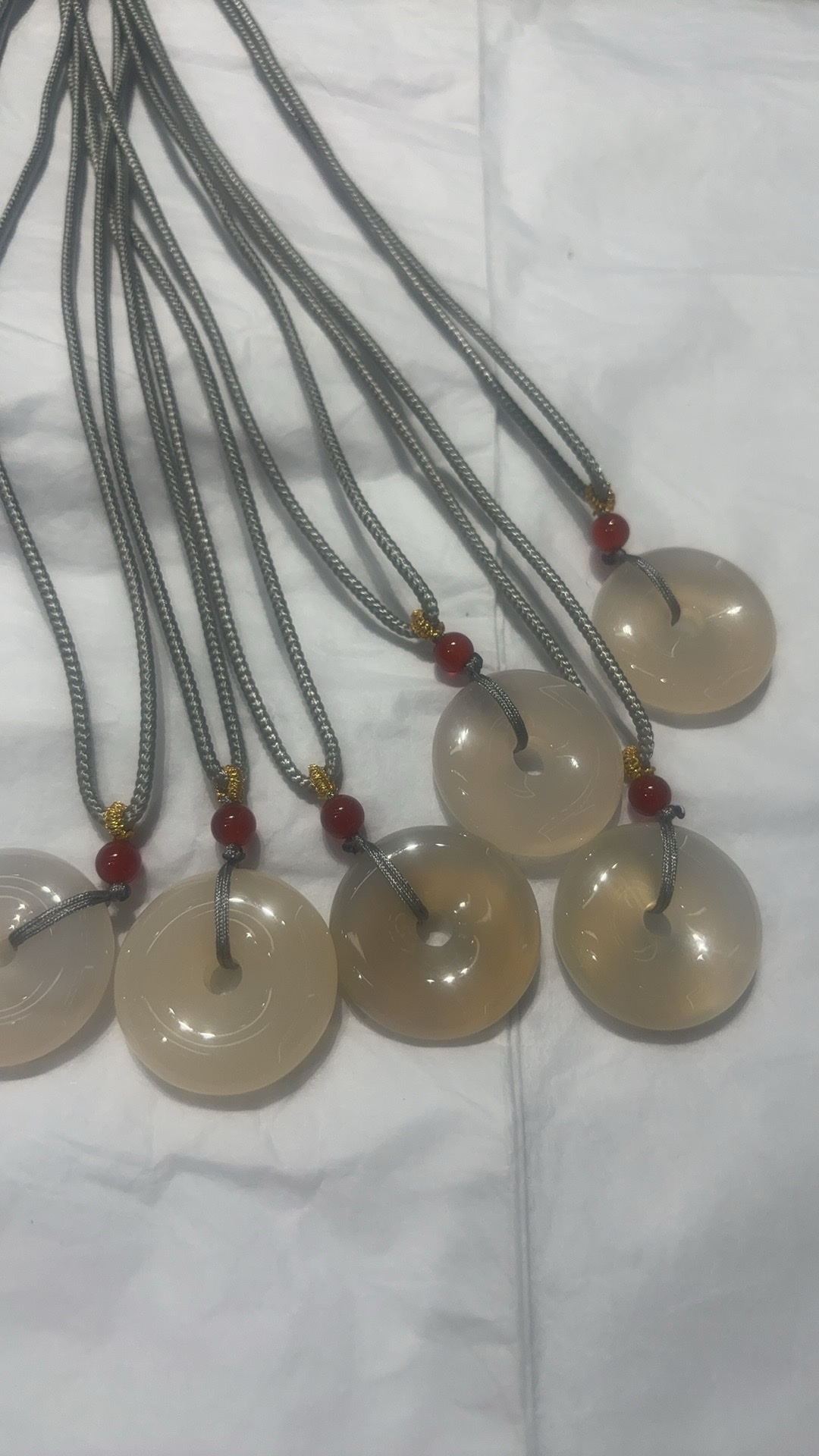 Natural chalcedony pendant
