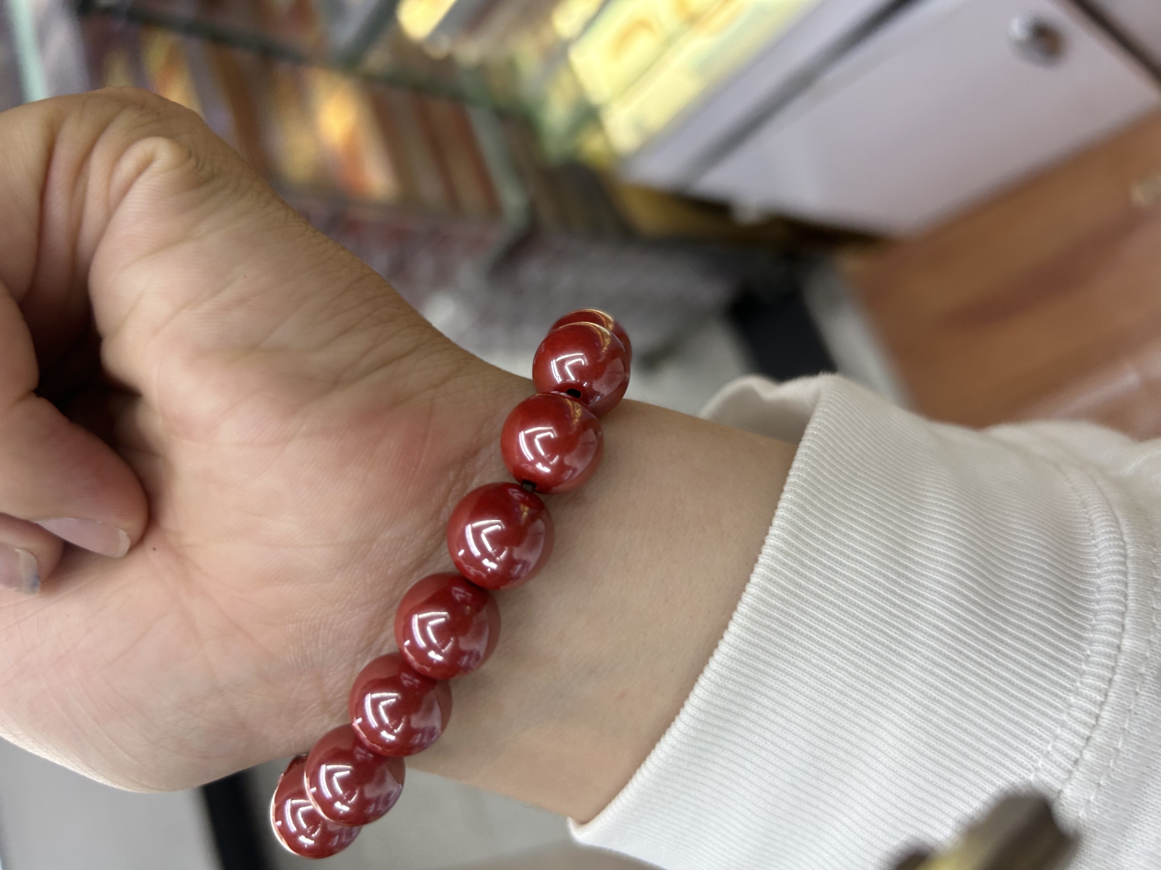 Natural cinnabar, high-content cinnabar, imperial cinnabar, wealth-attracting, PI Xiu, internet-famous style bracelet, jewelry, handicrafts and gifts Application Scenario