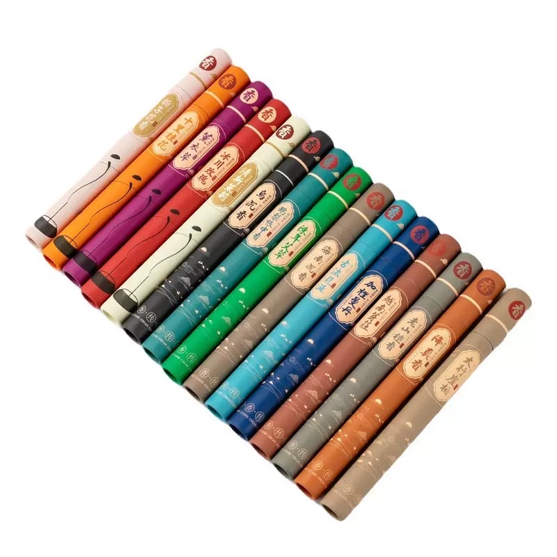 Agarwood incense offering gift set: Stick incense, tower incense, coil incense combination, home aromatherapy gift box Item Picture