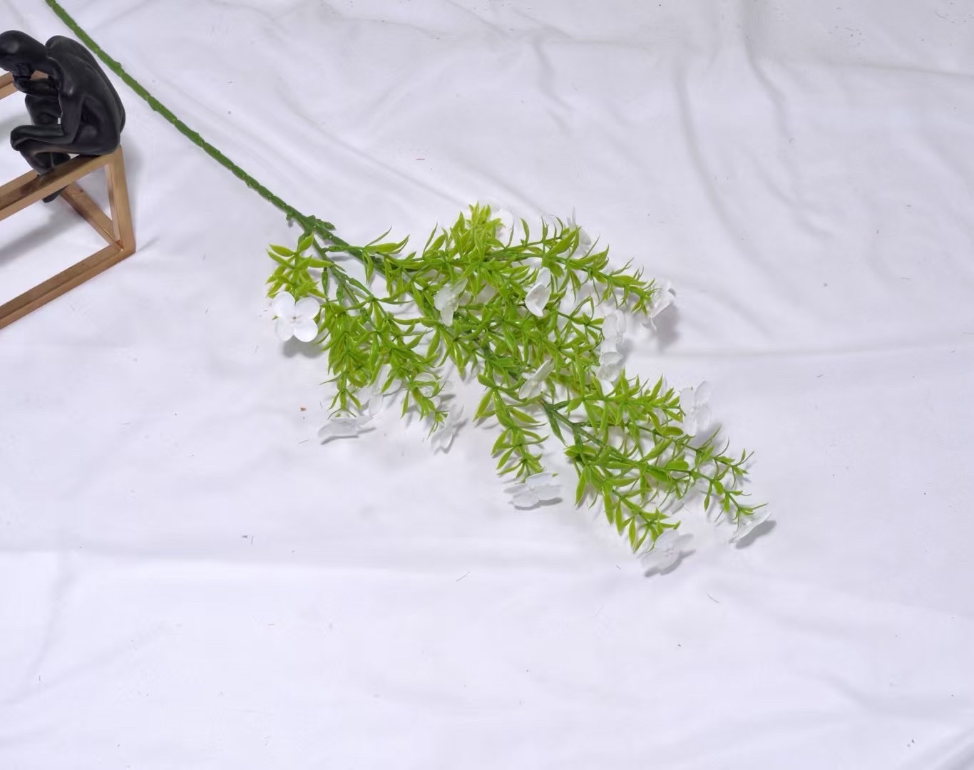 仿真荷花毛线针织小花束 发光干花束创意装饰摆件 家居礼品详情图7