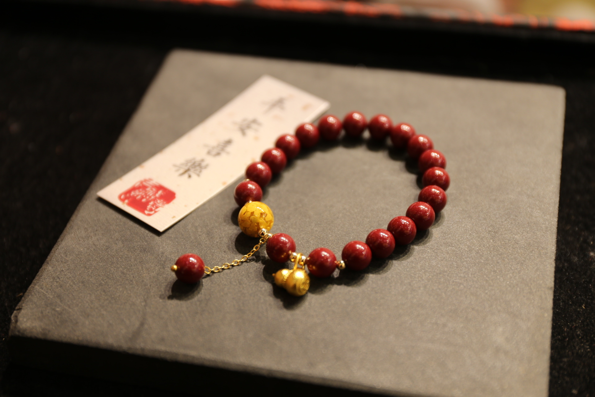 国潮-朱砂手串水晶手串木头手串菩提手串男女款手链饰品礼物多款任选