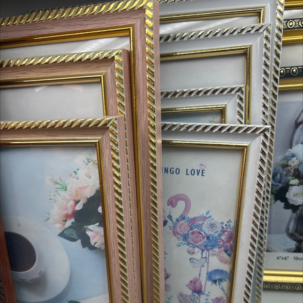 铝合金海洋风相框灯带装饰画框 创意简约相框家居摆件细节图