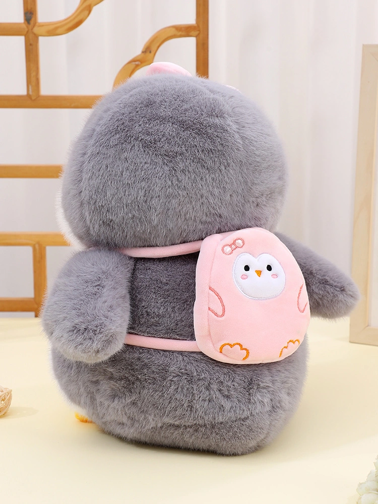 A genuine, very precious new 32cm truant penguin sister plush toy, a sleeping comfort doll for girls, a backpack pendant, and a birthday gift for children detail image 3