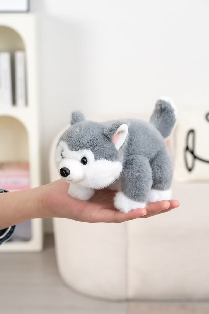 Authentic Very Precious plush toys, new animal dolls, 18cm, fragrant three-posture Husky dolls, scented children's comfort gifts detail image 5