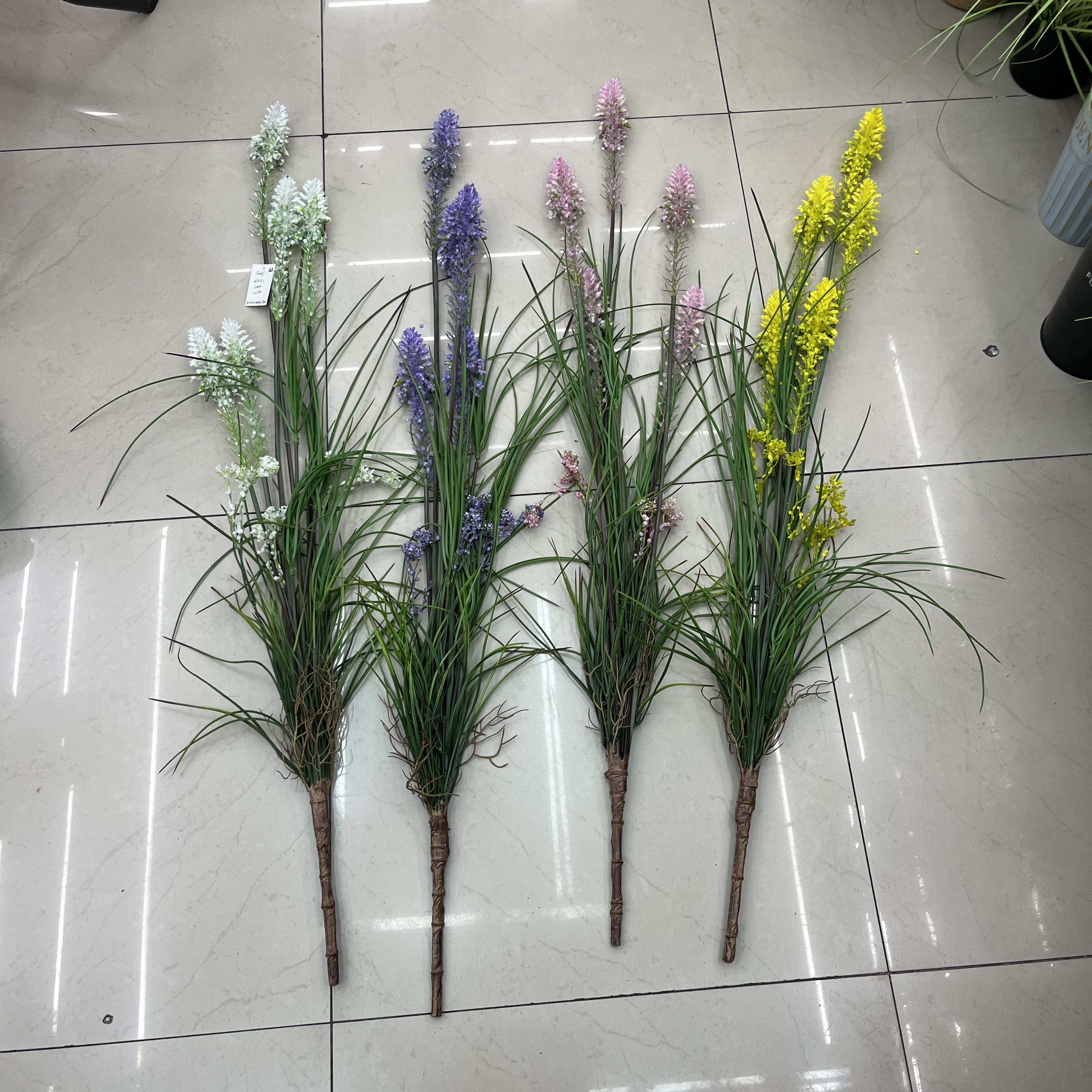 仿真绿植栅栏装饰少儿育教针织花杆室内摆件绿植仿真花