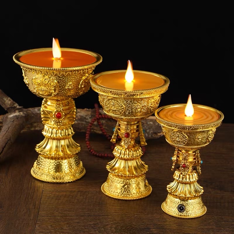 电子酥油灯电子灯佛教用品细节图