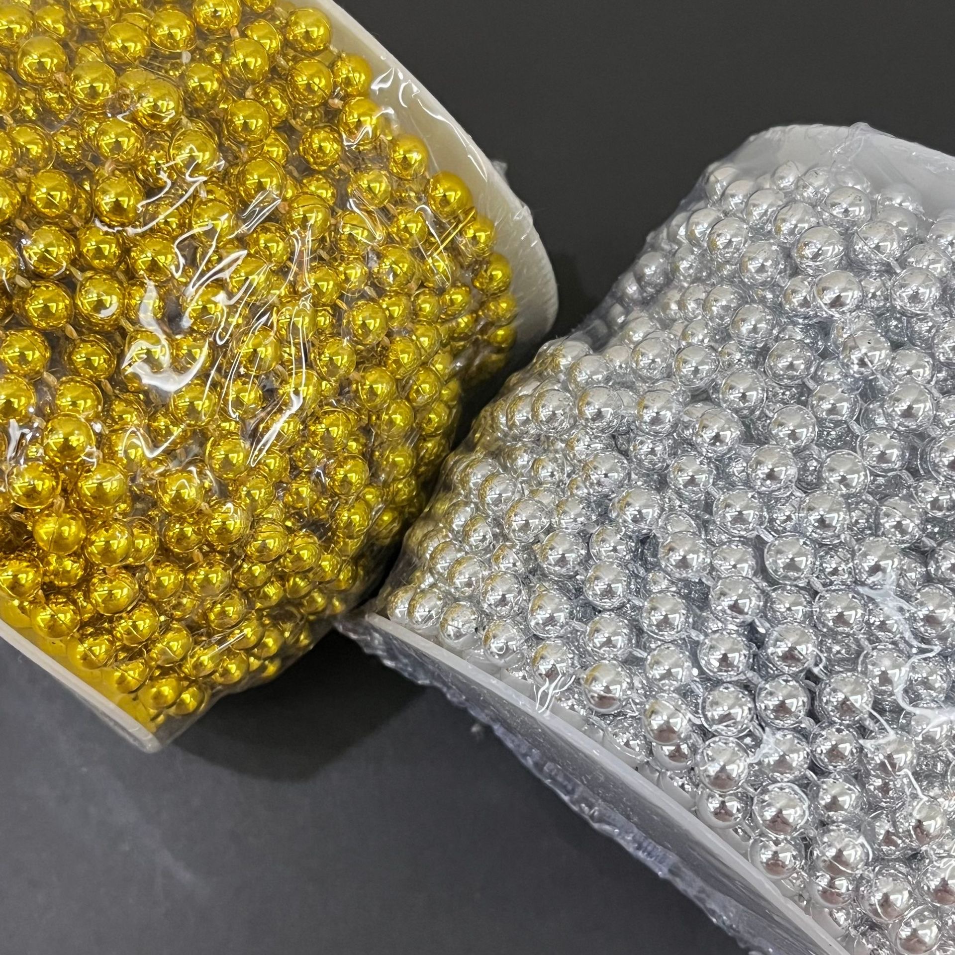 The connecting beads are electroplated in gold detail image 5