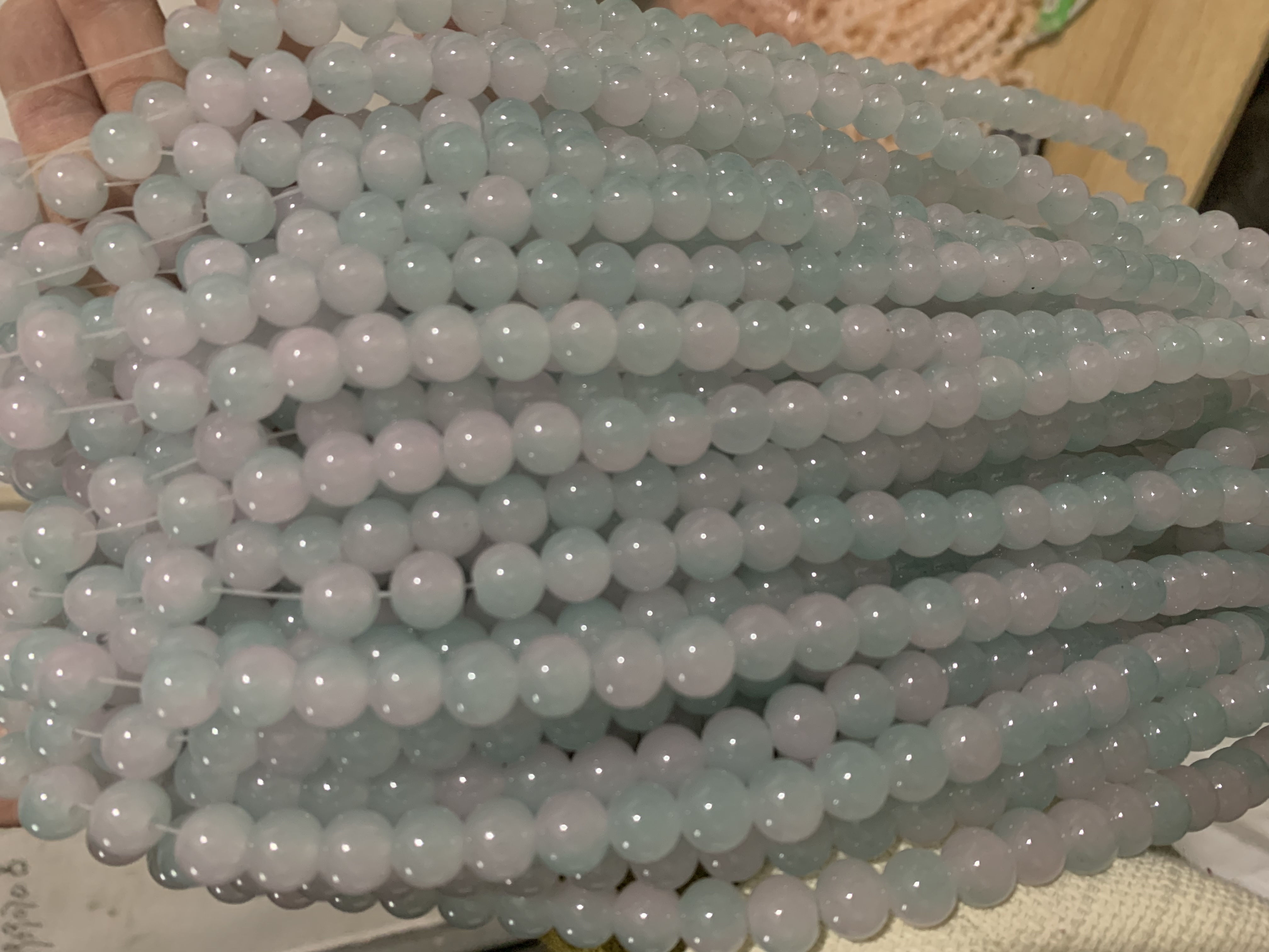 6mm8mm10mm12mm玻璃圆珠珠串串珠散珠手工DIY饰品材料配件抖音爆款详情图7