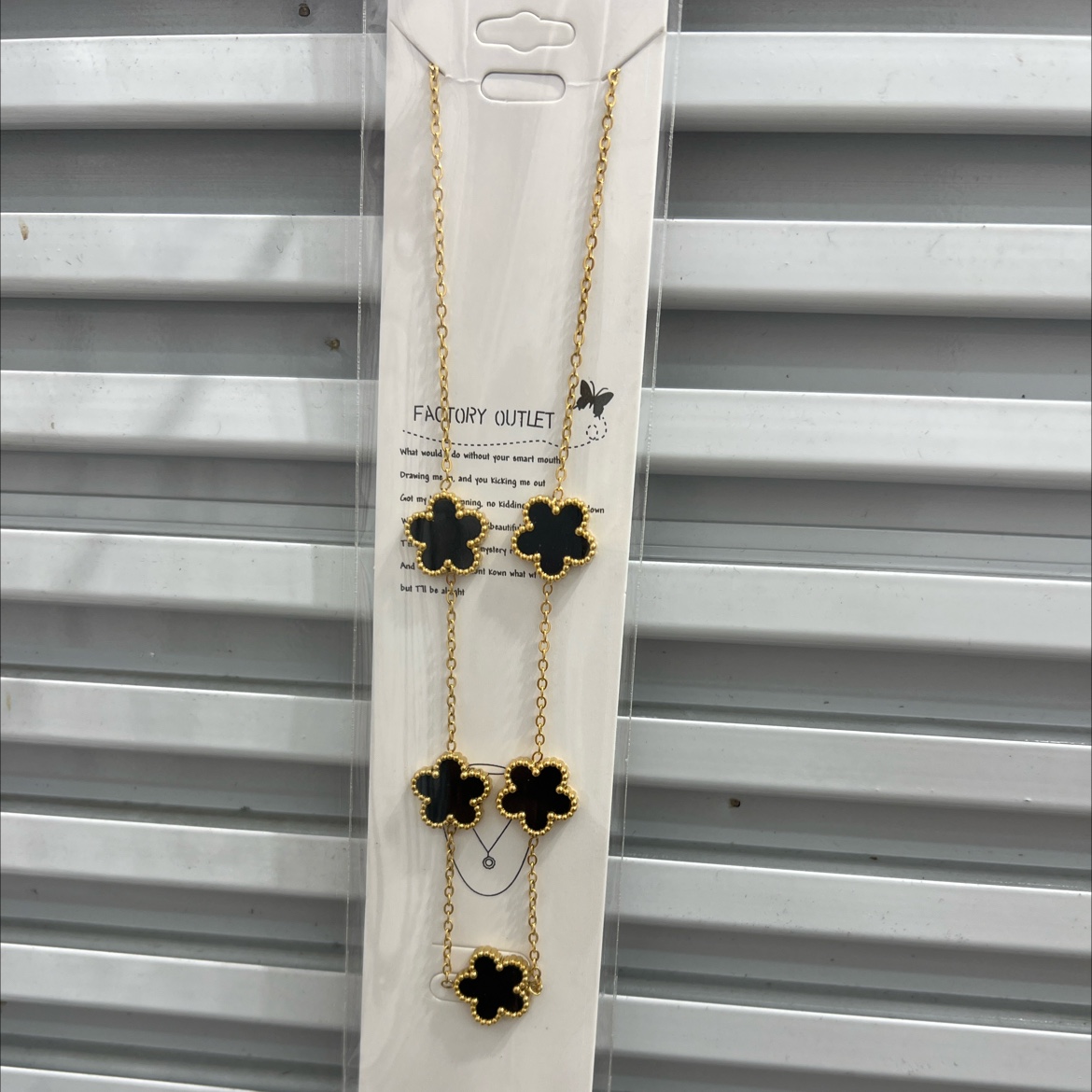 四叶草不锈钢项链 流行饰品 潮流爆款