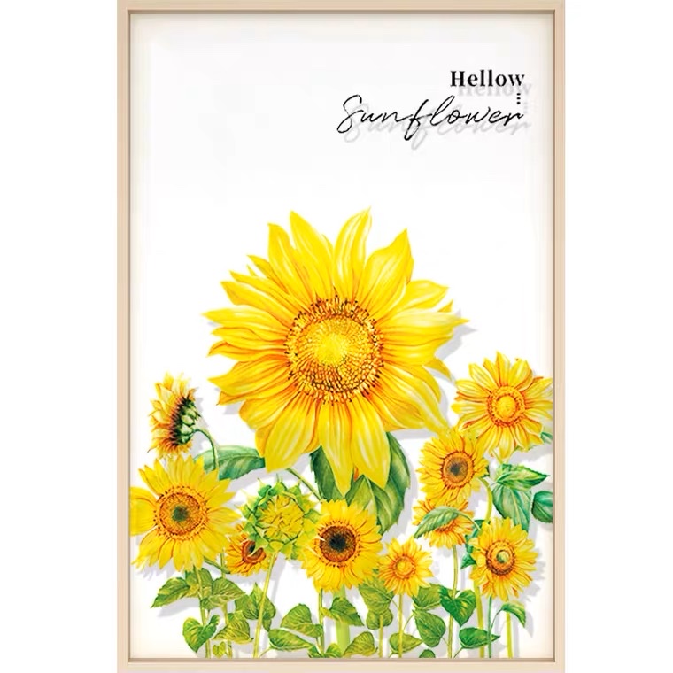 墙面装饰玻璃打印镂空画框