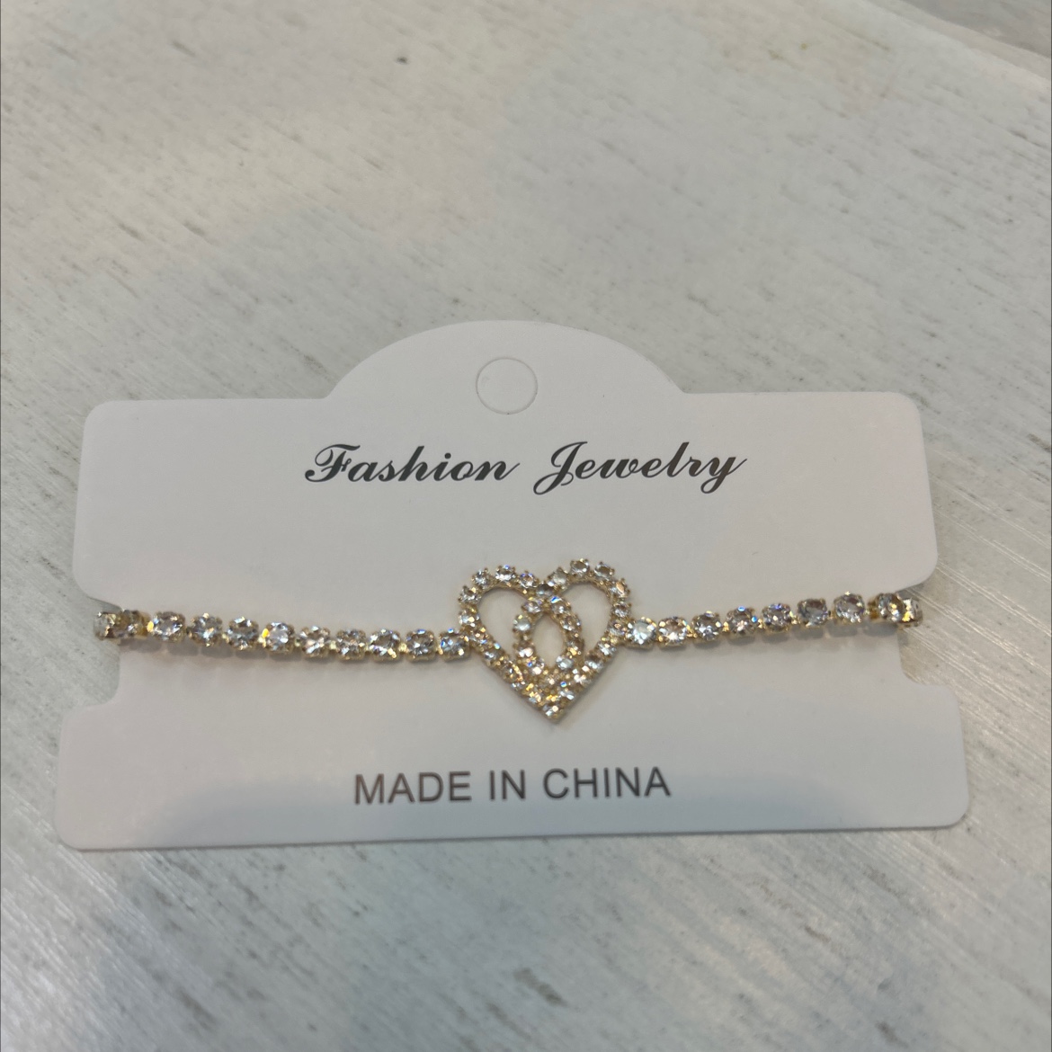 裸钻爱心💗抽拉式手链可调节大小手链手链手链