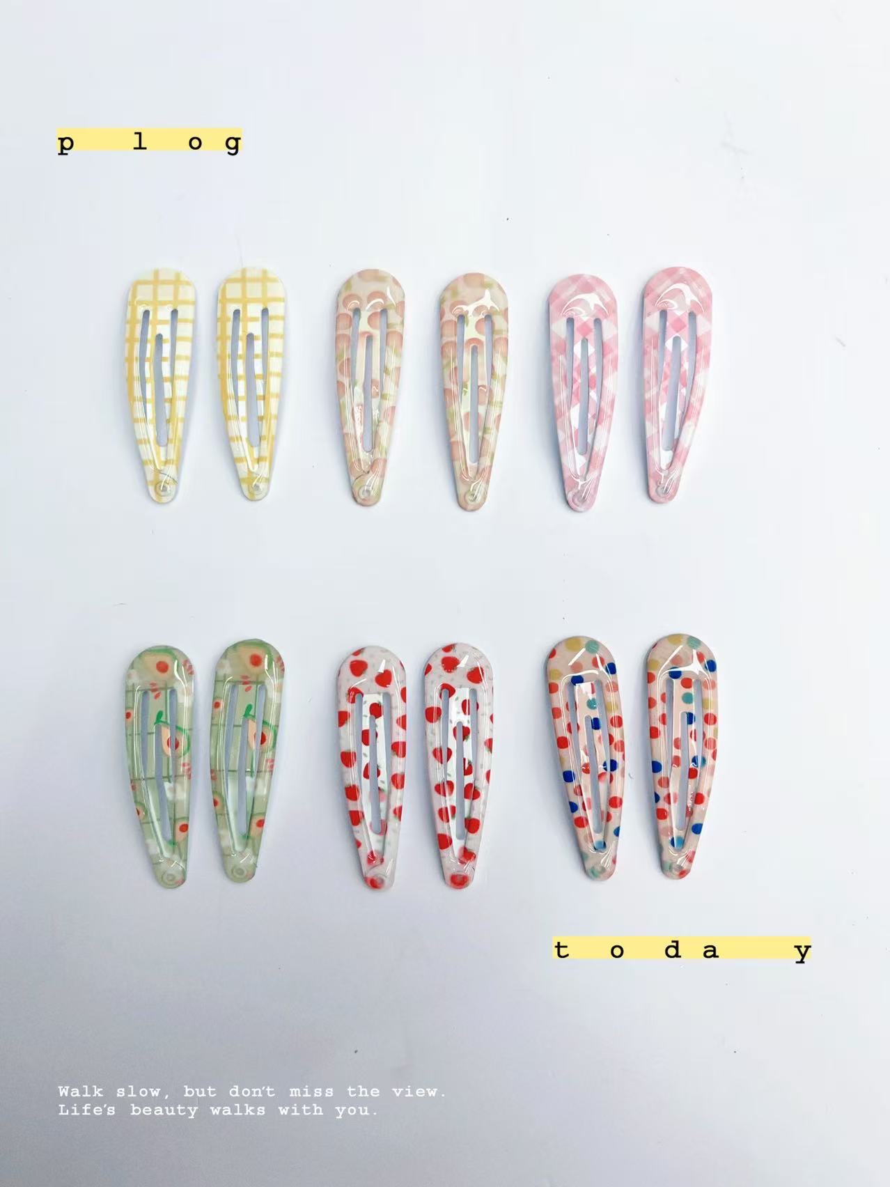 亚克力儿童发饰抓夹 时尚可爱发夹 多功能便携头饰抓夹发饰儿童发饰详情图2