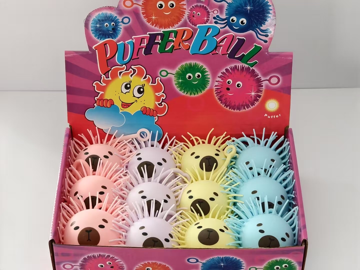 闪光捏捏乐儿童可爱解压球趣味玩具 解压神器手感柔软毛毛球玩具详情图2