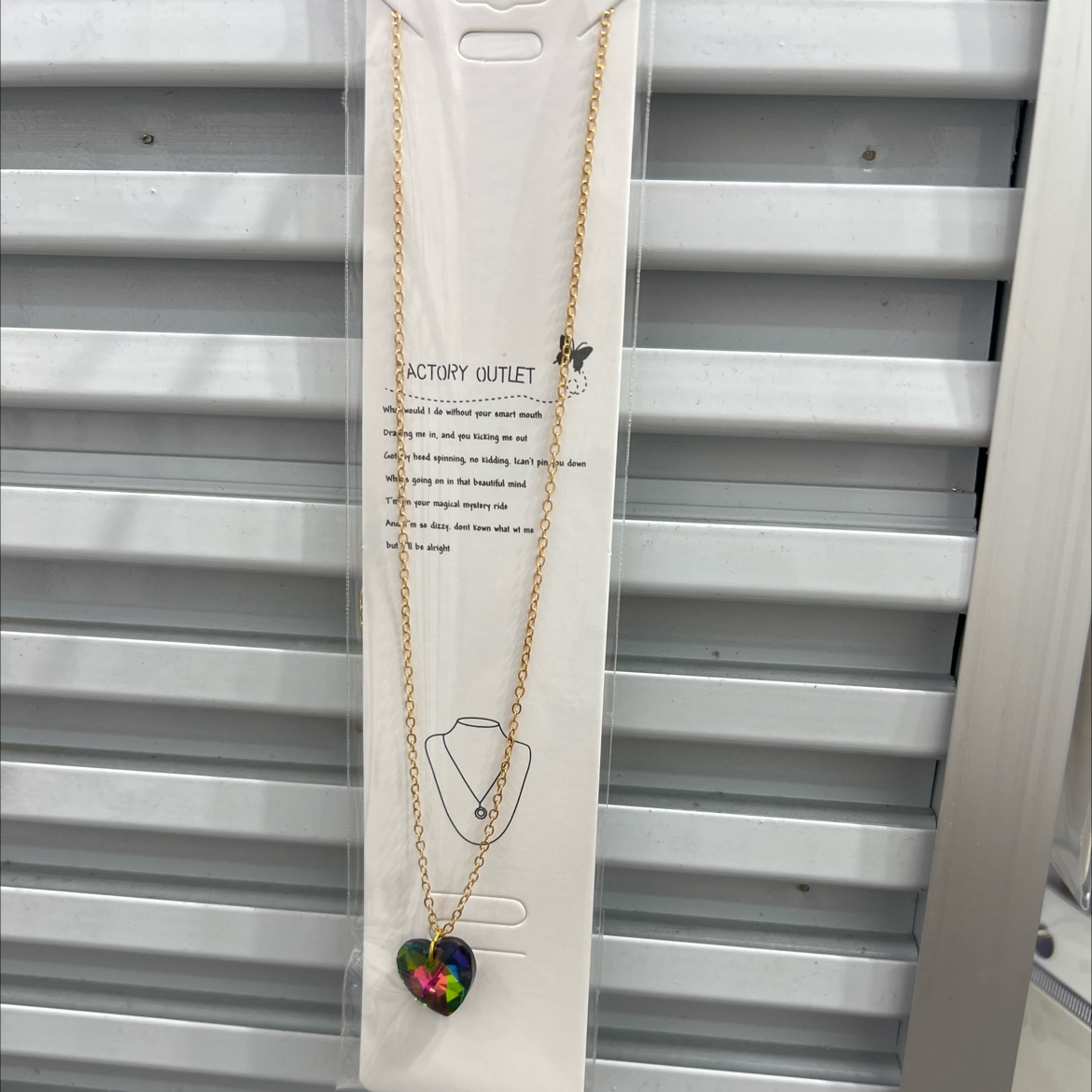 玻璃爱心项链 时尚百搭优雅设计 女士礼物送礼精选