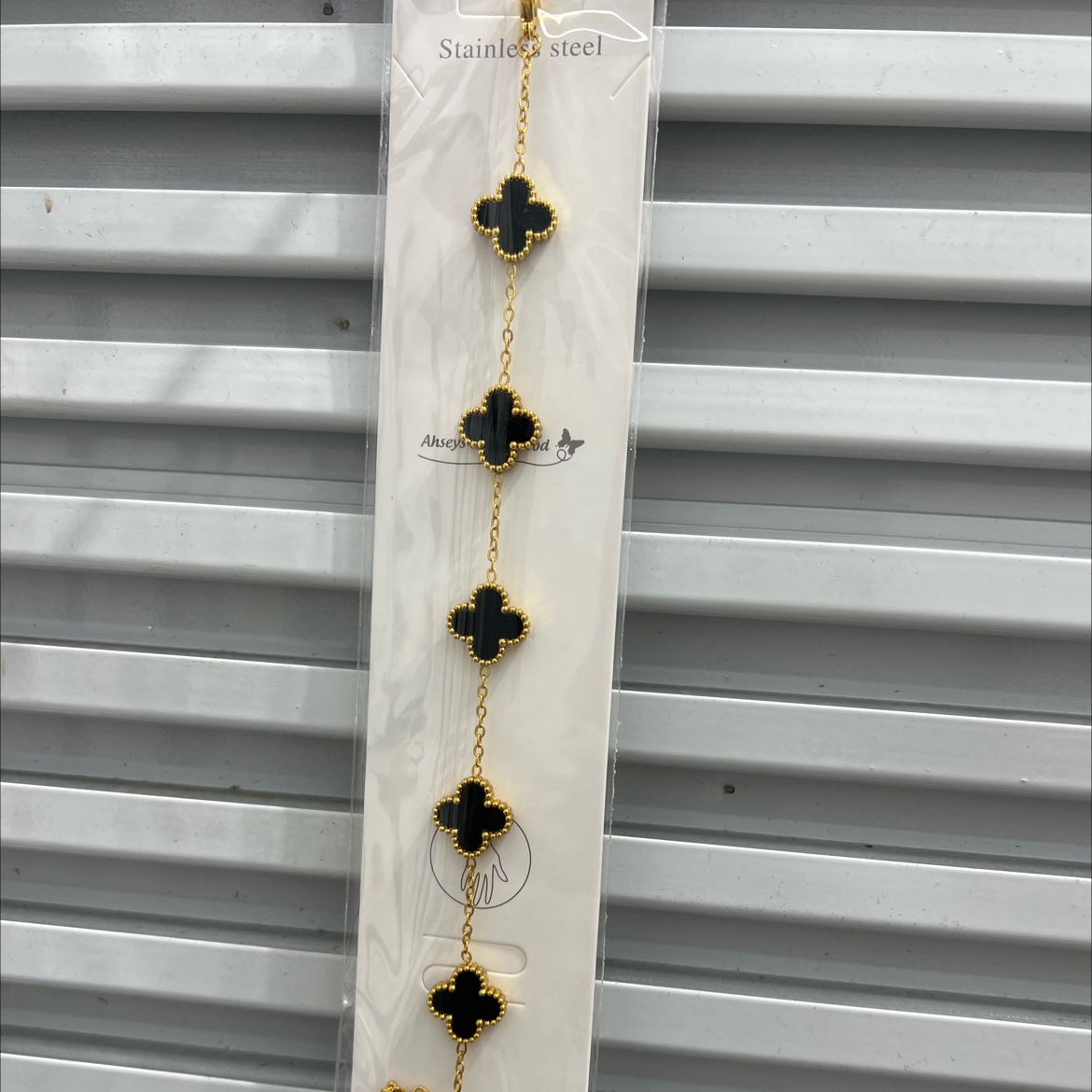 四叶草不锈钢手链 时尚爆款 流行饰品