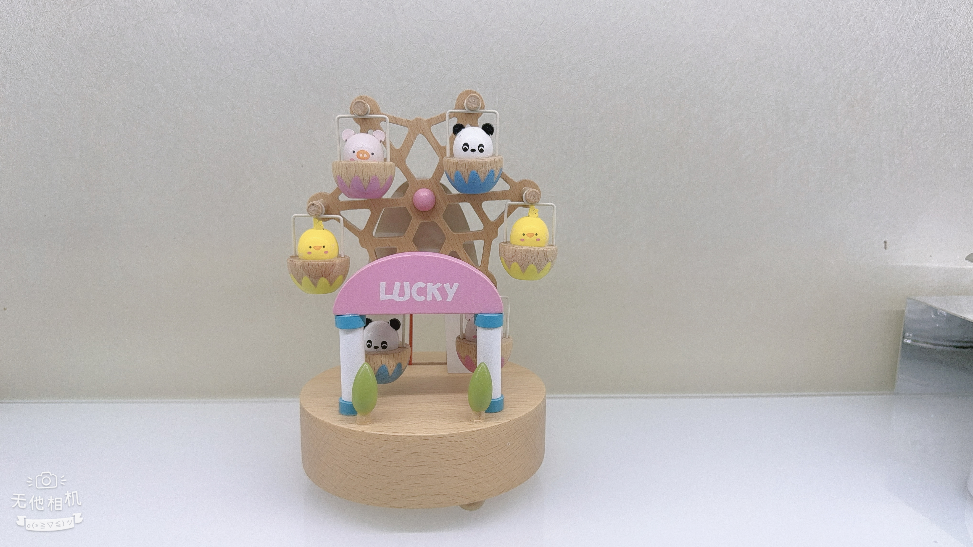 Wooden music box, music box, creative birthday gift, souvenir, Ferris wheel Specification image
