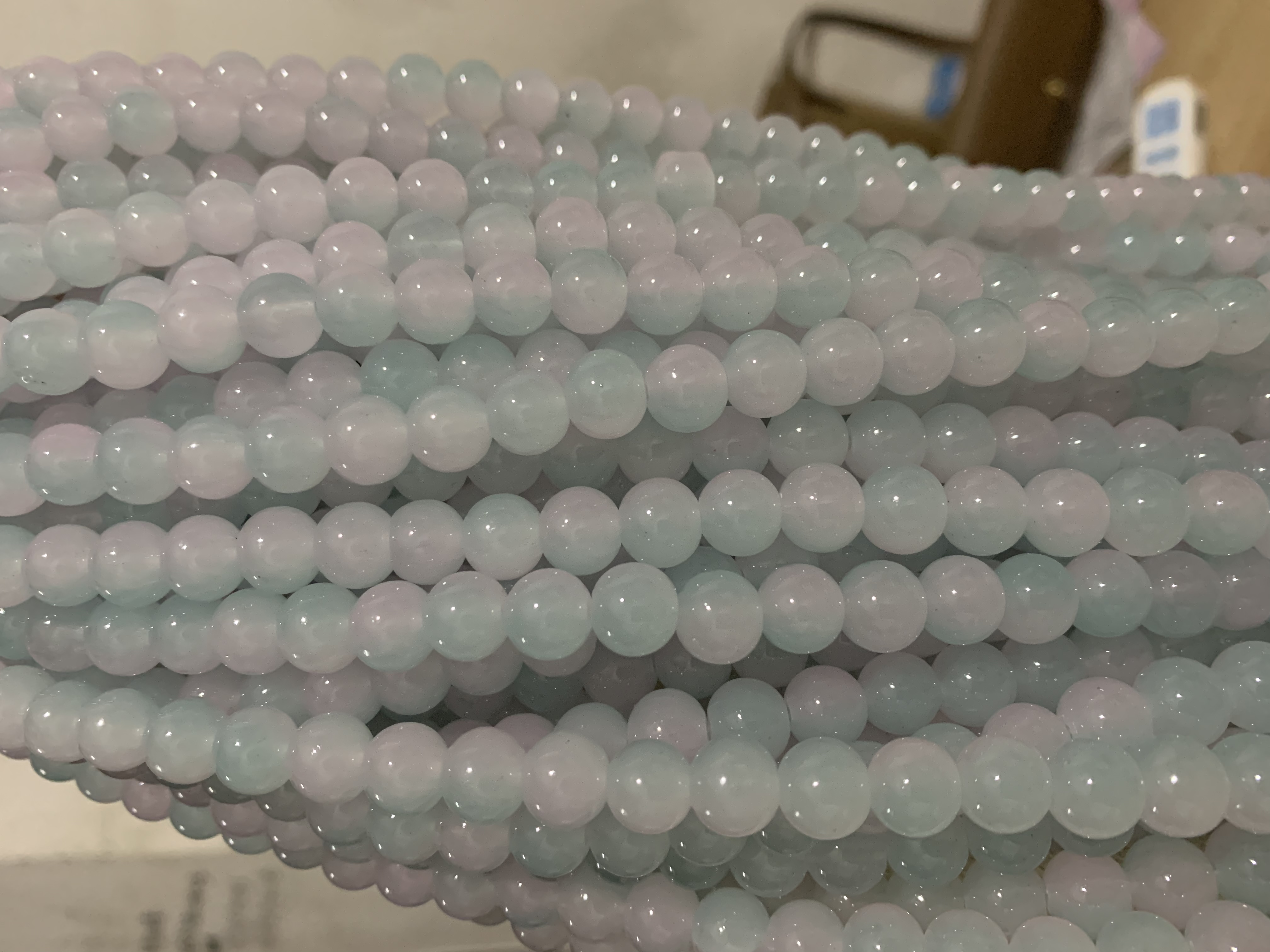 6mm8mm10mm12mm玻璃圆珠珠串串珠散珠手工DIY饰品材料配件抖音爆款详情图8