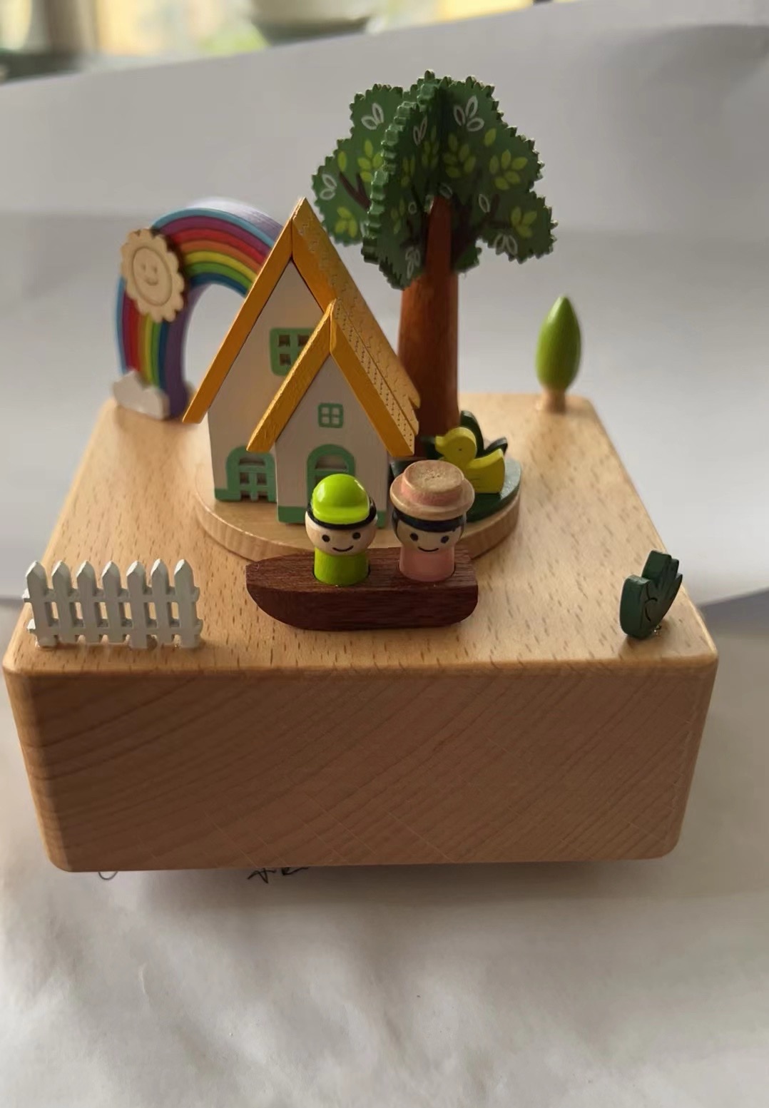 Wooden music box, music box, creative birthday gift, souvenir, Ferris wheel detail image 5