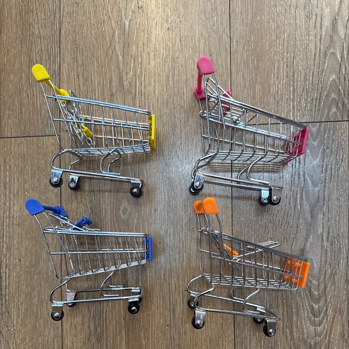 铁艺儿童玩具购物车多色收纳购物车小号购物车摆件详情图3