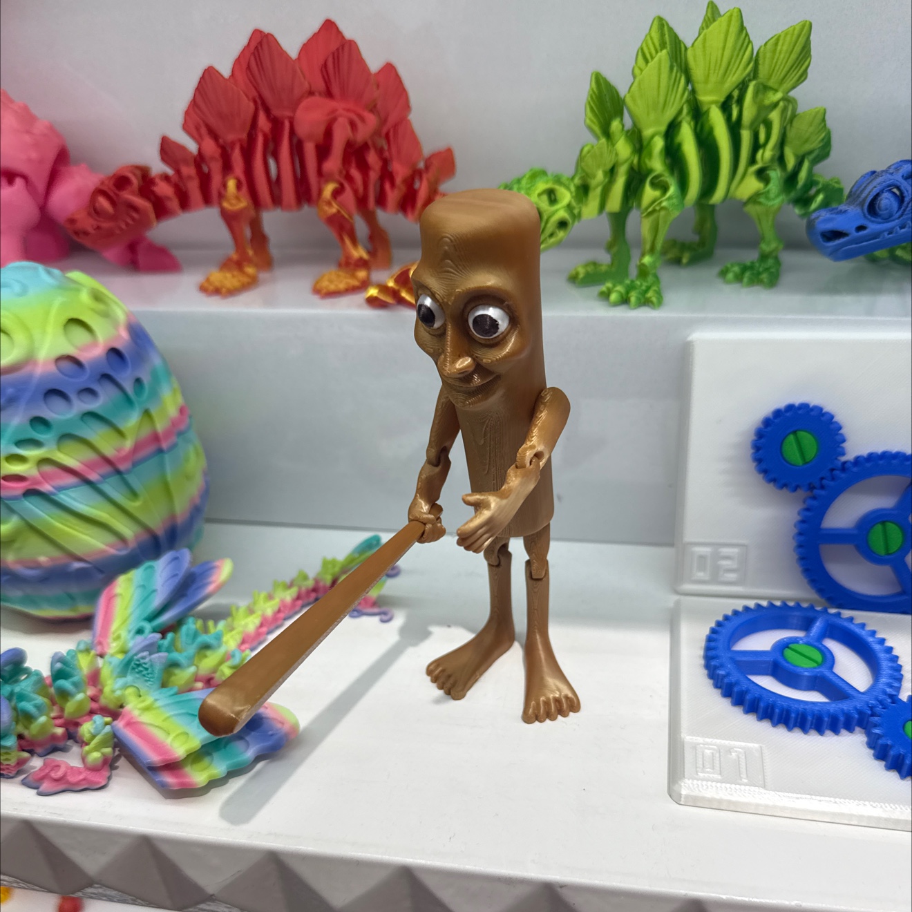 3D打印玩具爆款龙蛋蝴蝶龙蛋山海经木棍人科教益智齿轮玩具教育玩具详情图2