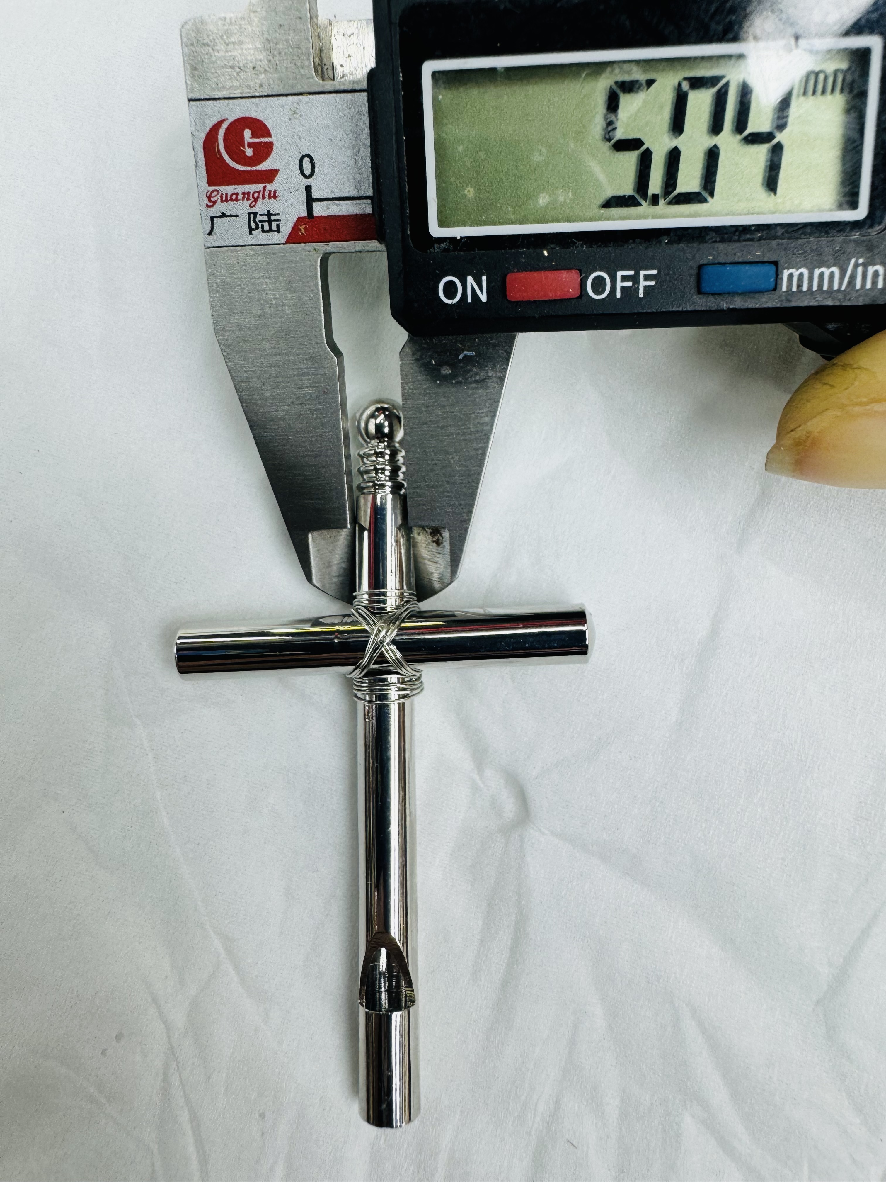 浙江义乌国际商贸城E3-8887店新视界饰品配件@铜吊坠口5mm*60mm