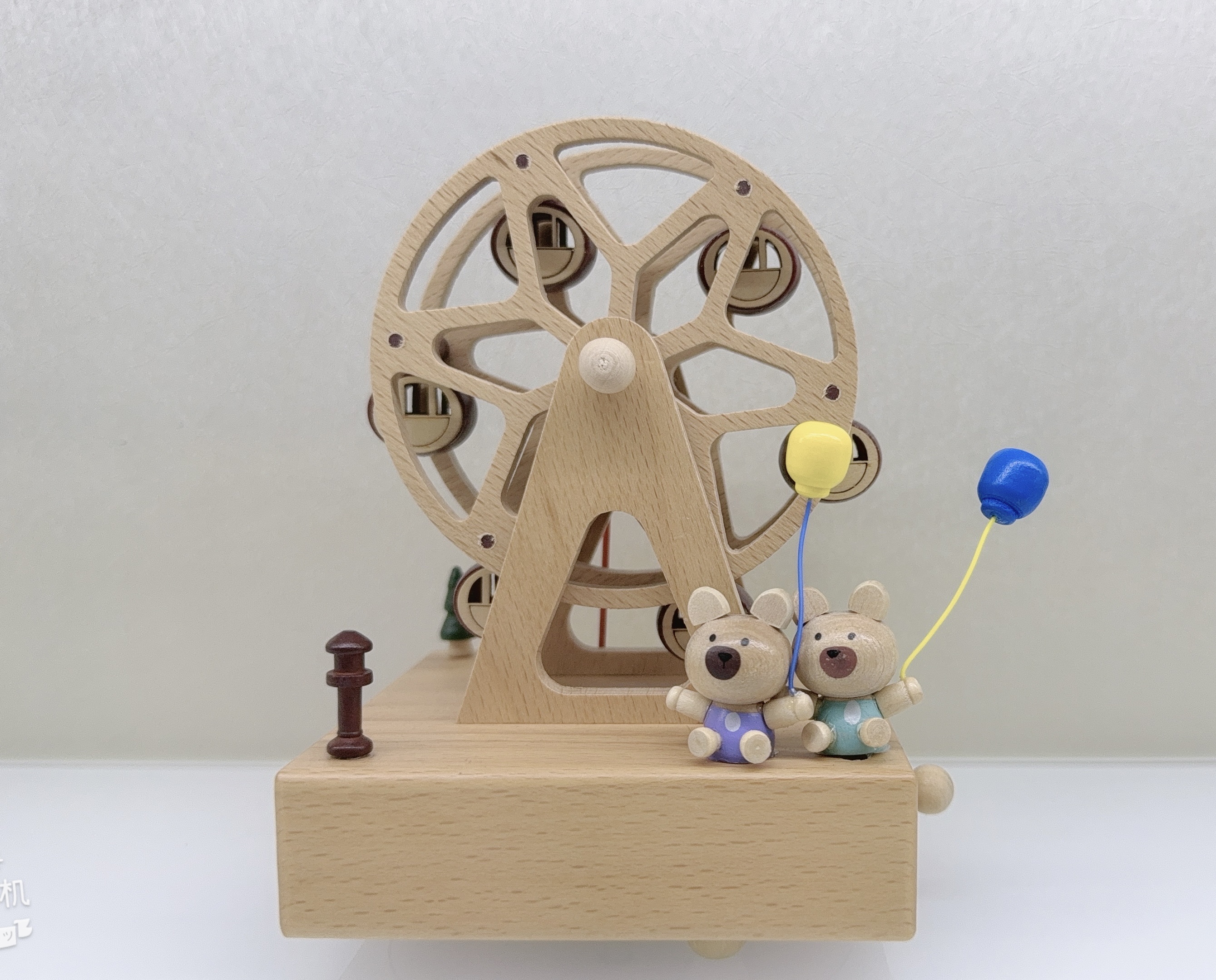 Wooden music box, music box, creative birthday gift, souvenir, Ferris wheel detail image 2