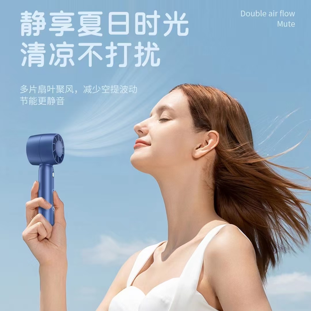 手持风扇 USB 风扇 迷你小风扇 小风扇风扇学生挂脖户外细节图