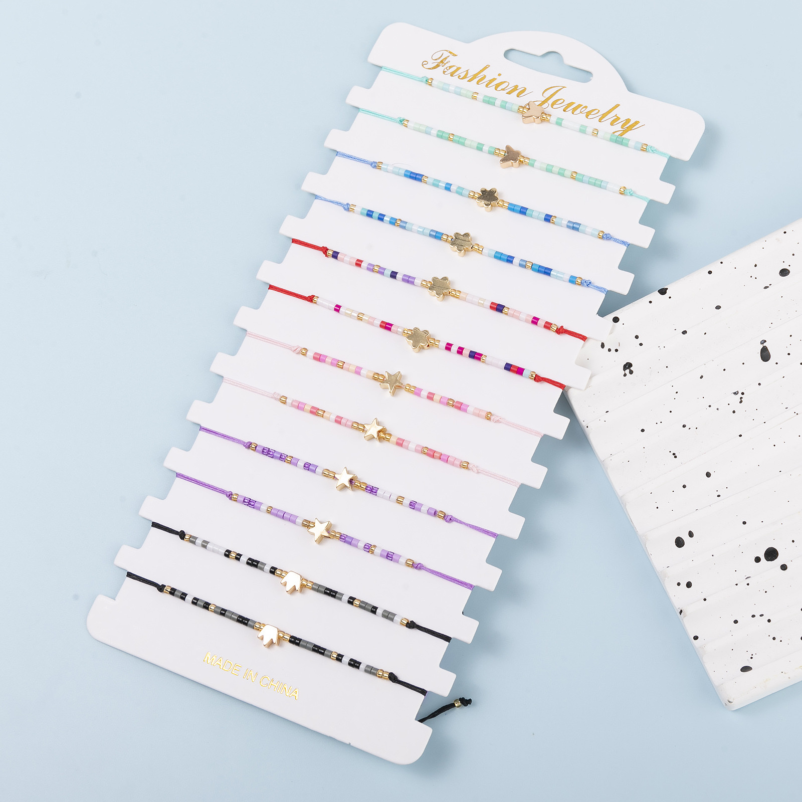 外贸专供，编织手链、女款手链、珍珠手链、米珠手链、眼睛手链详情图6