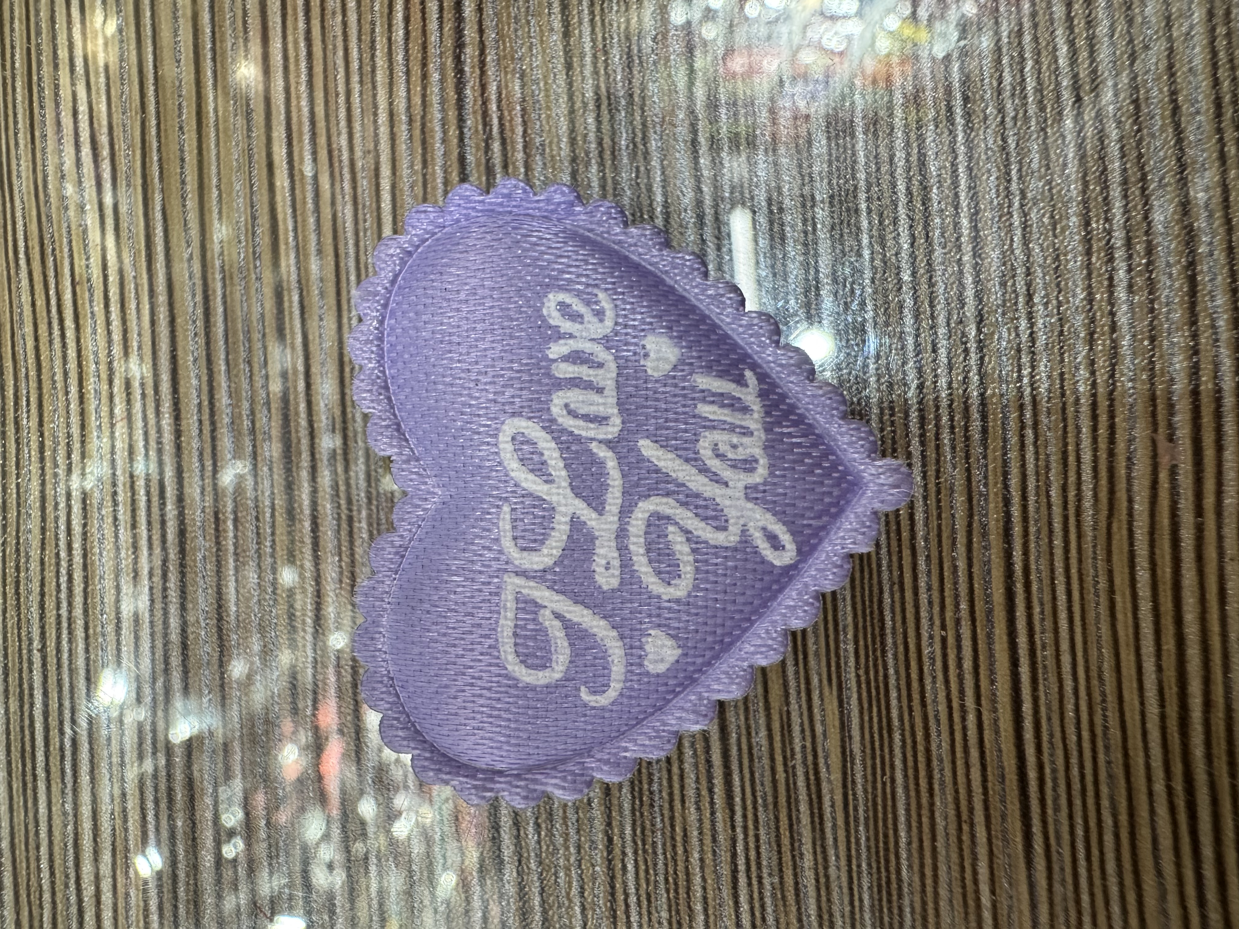 3.5公分布料桃心鲜花包装亮片工艺品制作粘合剂手工DIY材料