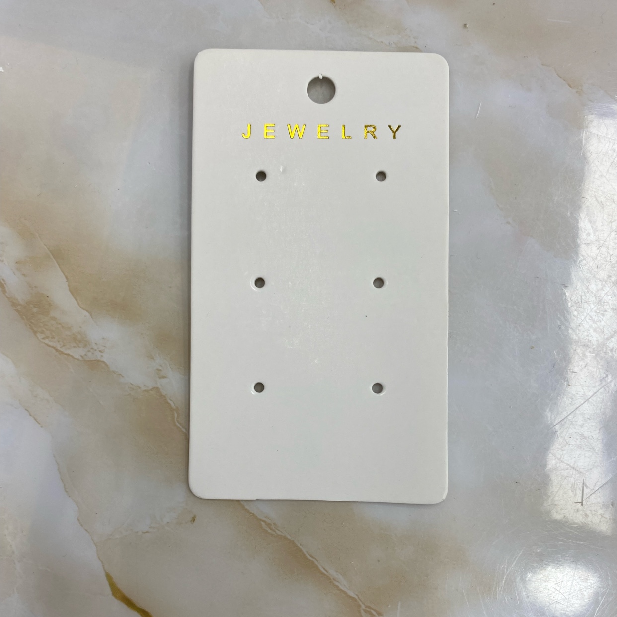 耳环卡空白合格证标签首饰价签包装卡纸贴定制设计标签首饰价签