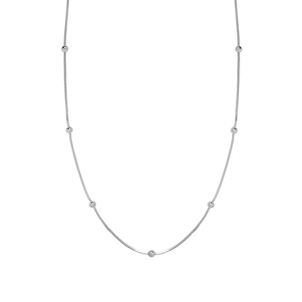 Stainless steel color retention, durable and non-fading pendant necklace, unisex necklace, titanium gold necklace Item Picture