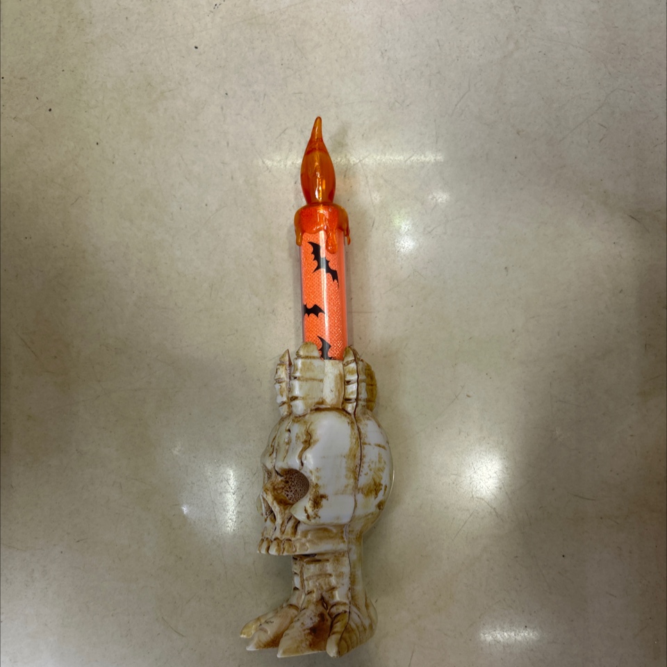 Halloween candle, ghost, skeleton, ghost, terrifying and scary props, decorative ornaments details Picture