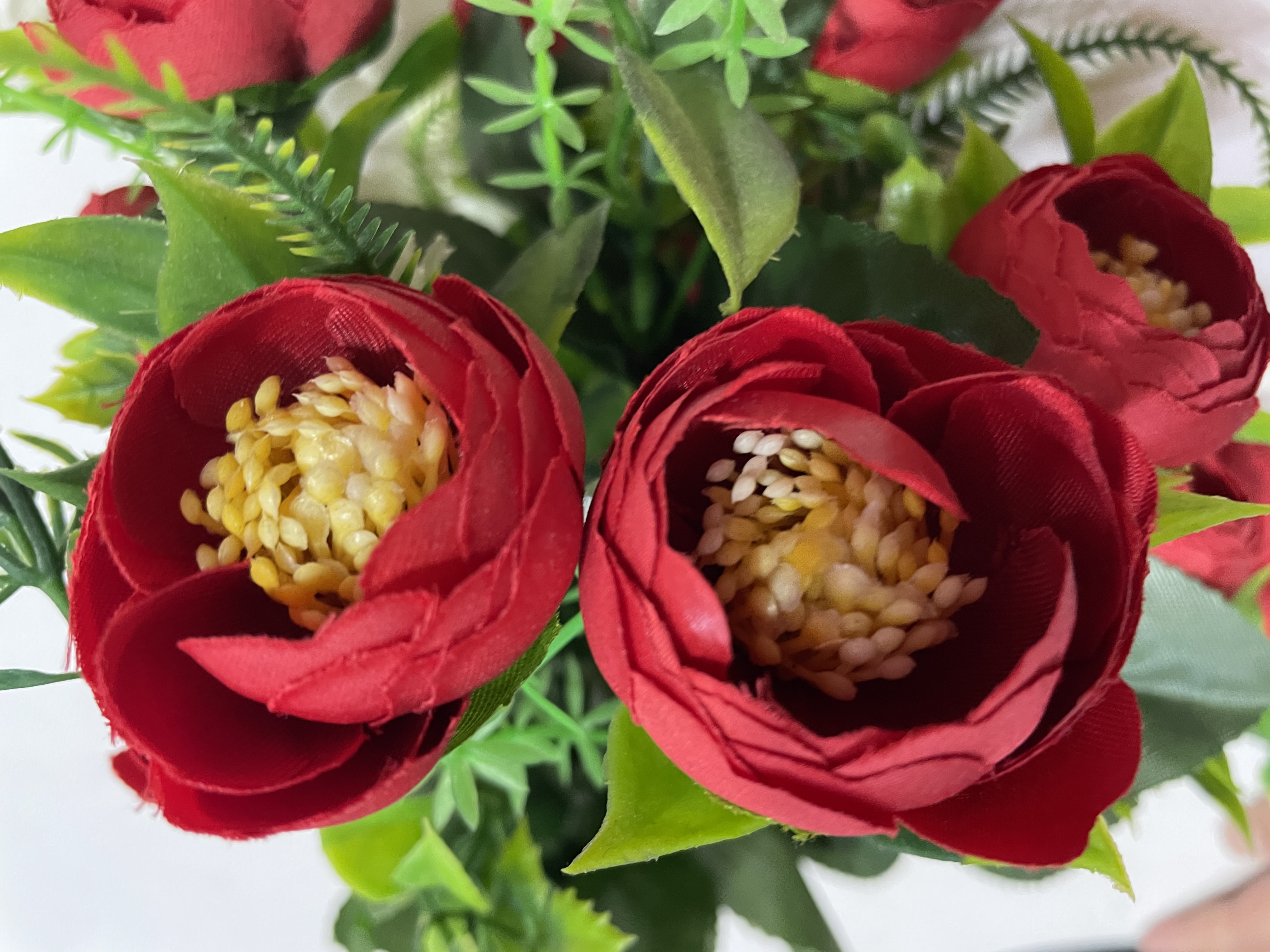 玫瑰花仿真婚庆装饰紫色太阳花仿真假花条室内摆件花艺
12头茶花详情图3