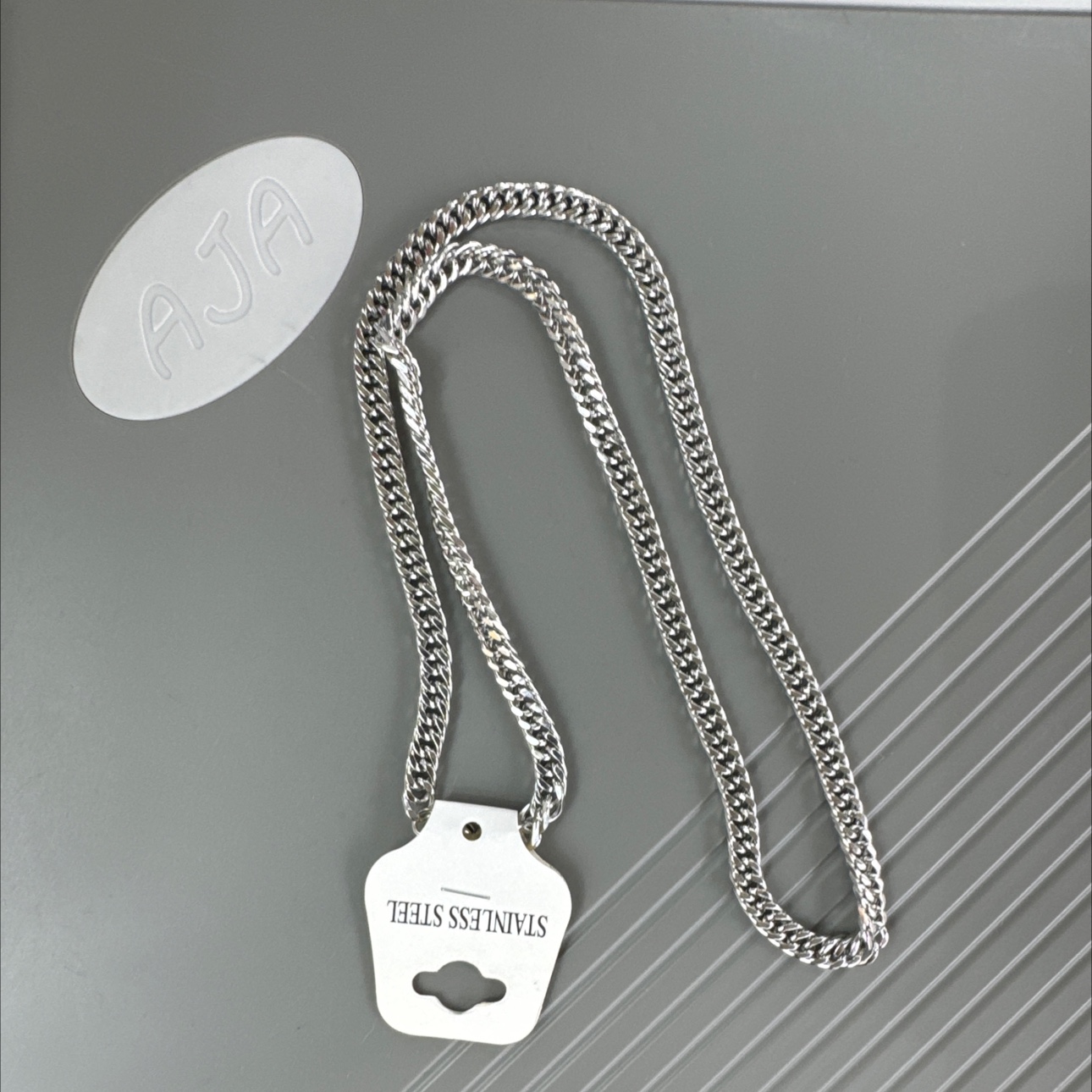 不绣钢双磨欧美时尚潮流简约百搭休闲2025新款项链细节图