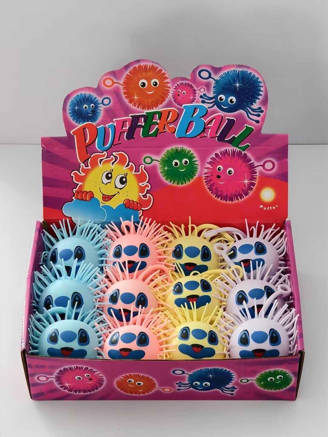 闪光捏捏乐儿童可爱解压球趣味玩具 解压神器手感柔软毛毛球玩具详情图4