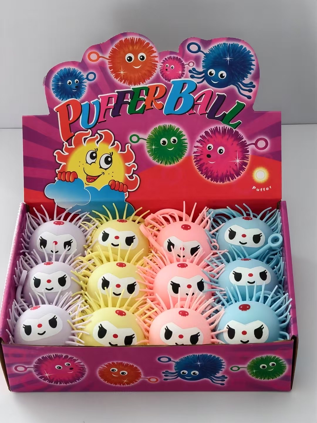 闪光捏捏乐儿童可爱解压球趣味玩具 解压神器手感柔软毛毛球玩具详情图3