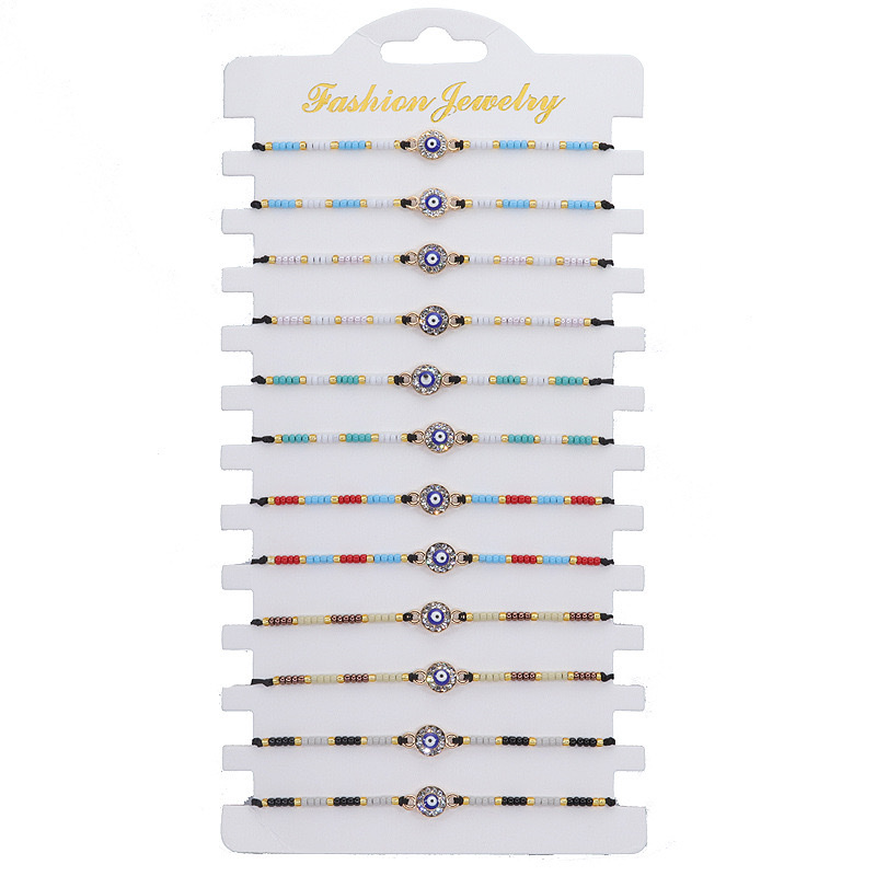 外贸专供，编织手链、女款手链、珍珠手链、米珠手链、眼睛手链详情图5