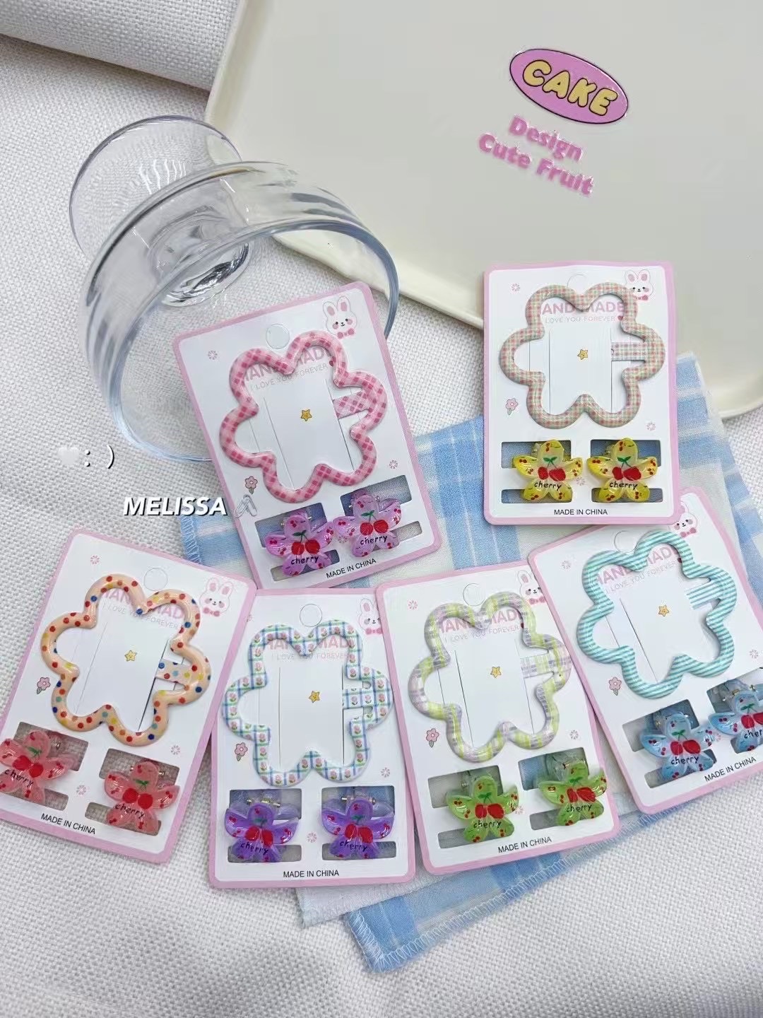 亚克力儿童发饰抓夹 时尚可爱发夹 多功能便携头饰抓夹发饰儿童发饰