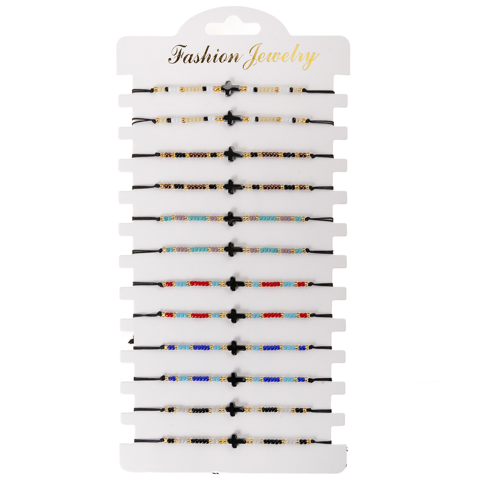 外贸专供十字架手链、米珠手链、编织手链、女款手链，详情图4